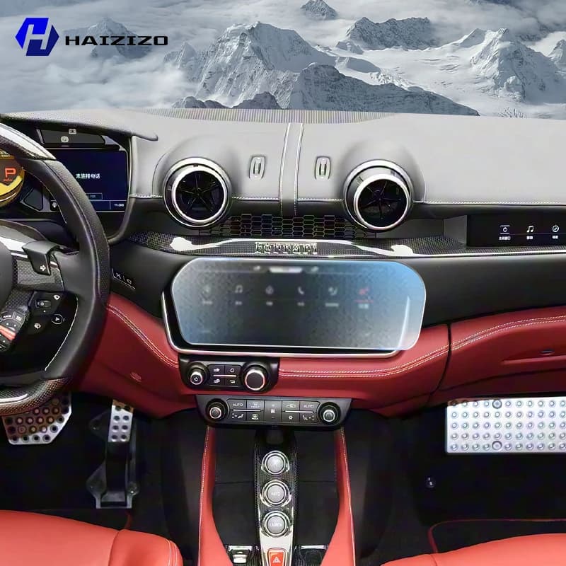 Per Ferrari Portofino 2018-2025 Schermo LCD Anti impronte digitali Pellicola TPU opaca Pellicola protettiva per schermo di navigazione per auto Accessori PPF