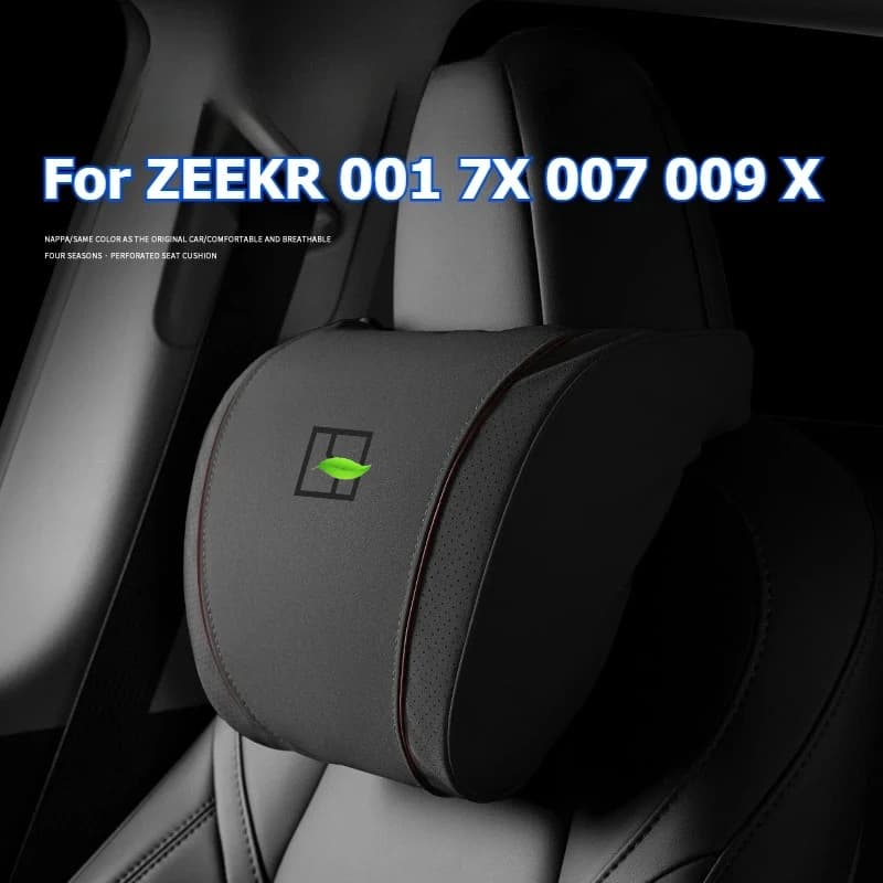 ‌ Per ZEEKR 001 7X 007 009 X Poggiatesta per auto Pelle scamosciata Cuscino per collo per auto Poggiatesta Sedile Cuscino lombare Supporto Accessori interni
