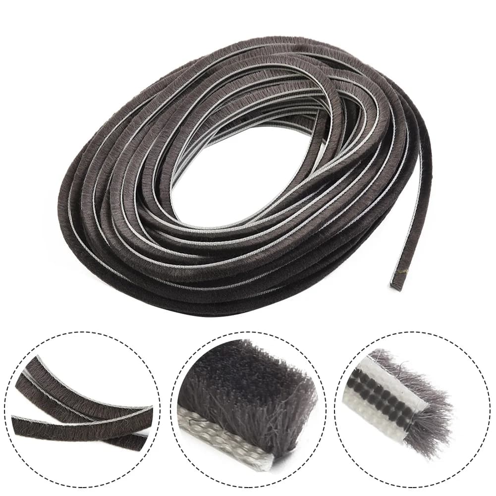 Guarnizione Guarnizione Striscia 5mm X 6mm 5mm x 6mm Scorrevole Bagno Protezione a prova di insetti Ridurre il rumore Ridurre il rumore