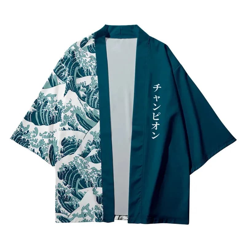 2025 New Cosplay Clouds Ocean Waves Print Shirt Clothing Traditional Haori Cosplay Kimono Women Men Japanese Asian Streetwear Ca