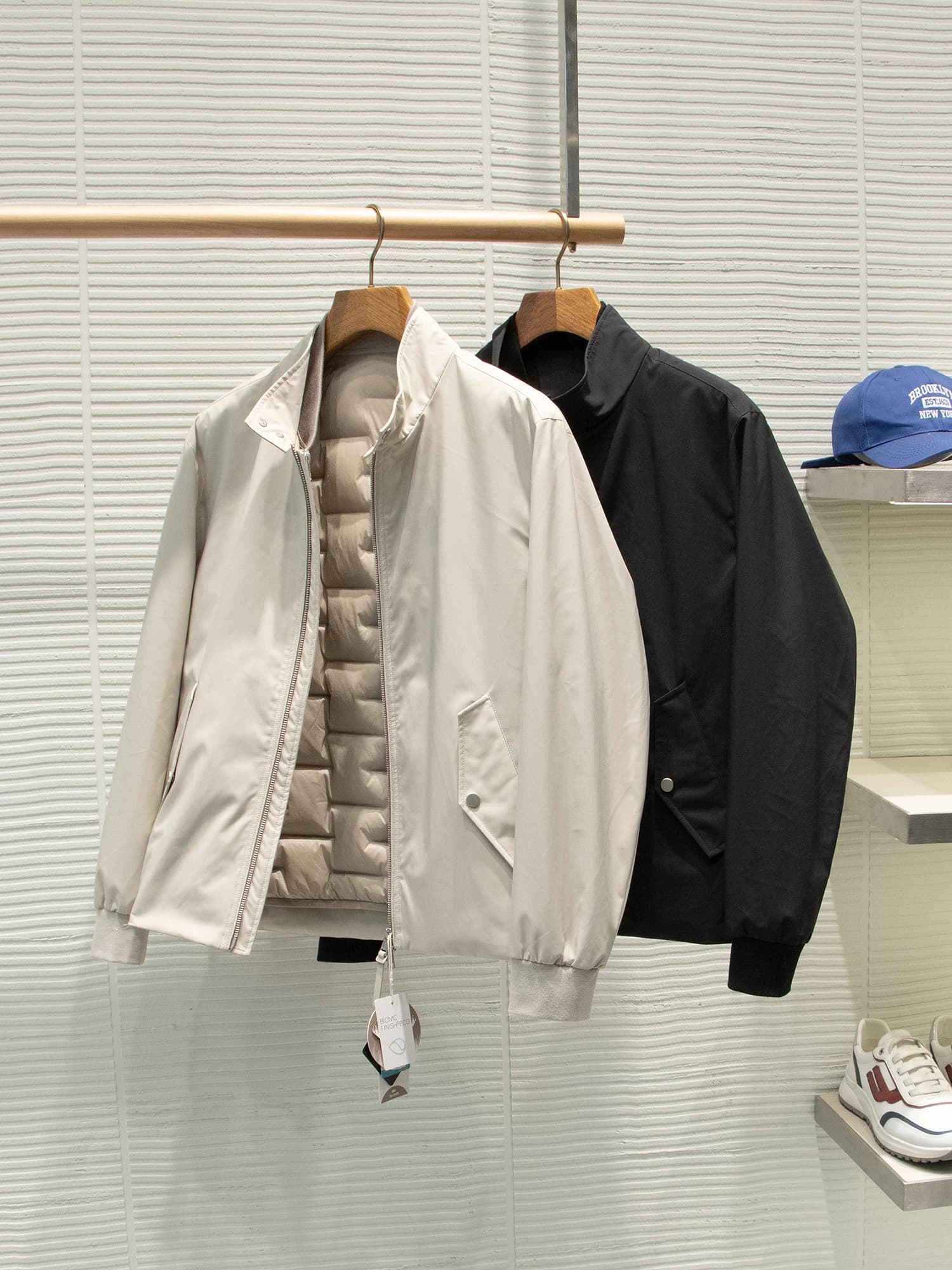 Gilet Harrington in piumino autunnale/invernale multifunzionale con batteria a lunga durata, staccabile e indossabile in tre modi