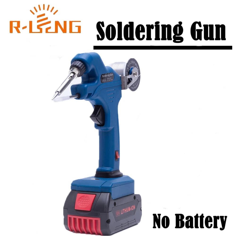 Pistola Saldante Elettrica Senza Fili con Erogazione Automatica di Stagno, Strumento di Riparazione per Saldatura Compatibile con Batteria al Litio Bosch 18V