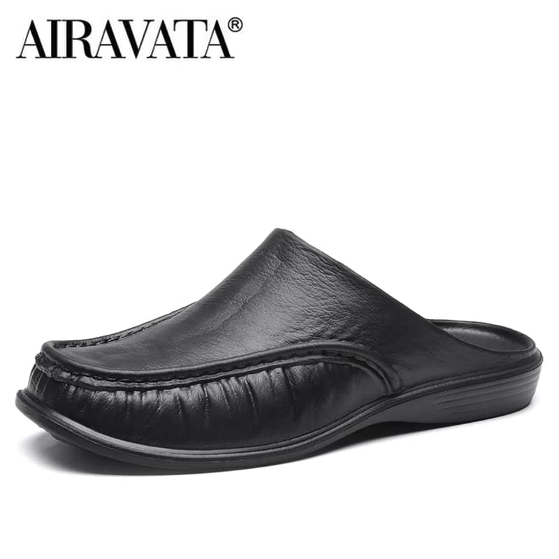 Men's Slippers EVA Slip on Flats Shoes Fashionable Beach Sandals Home Shoes Size 40-47