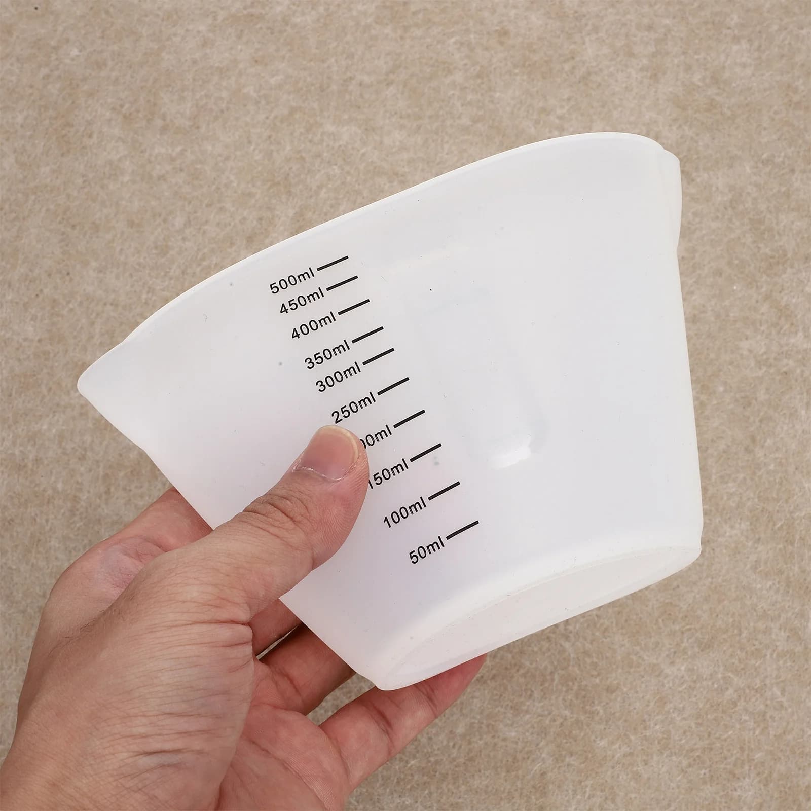 Misurino graduato Contenitore per liquidi Resina epossidica Strumento per la produzione di silicone per cucina, Bar da pranzo Misurino trasparente