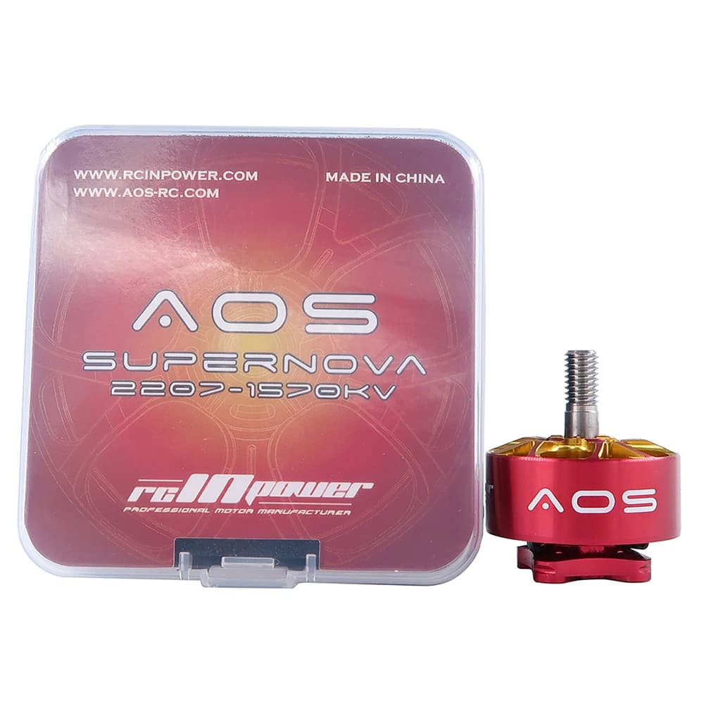 Motore brushless Rcinpower AOS Supernova 8S 2207-1570KV per droni da corsa RC FPV