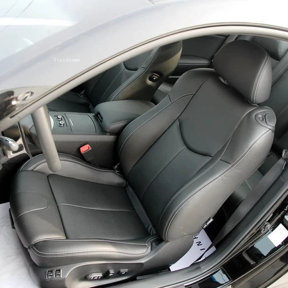 For Infiniti G37 Coupe V36 2007 2009 2010 2011 2012 2013 2014 2015 Custom Leather Car Seats Set of Accessories