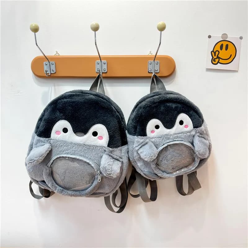 Pinguino Cartoon Goth Harajuku Zaino femminile carino Jk Girl Ita Bag Borsa per bambole Borsa per il dolore Action Figure Peluche Mini piccola borsa da scuola