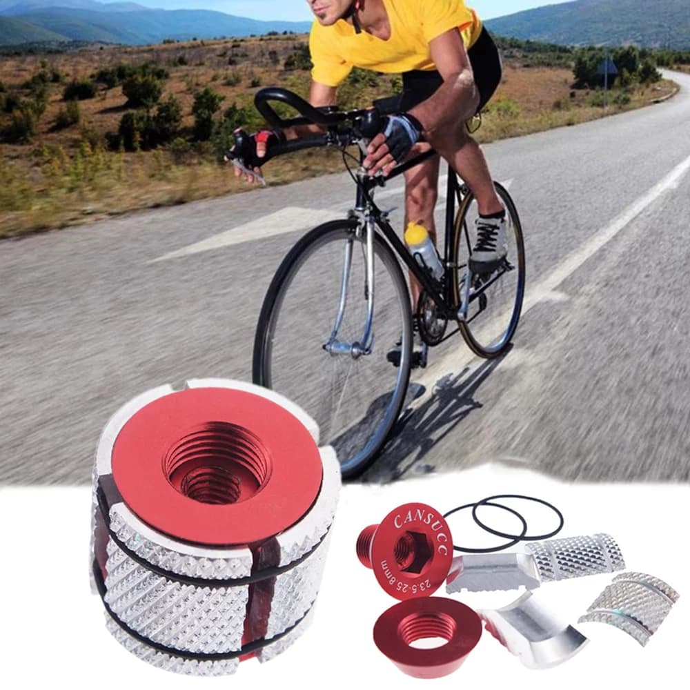 Tappi per Forcella Bici da Corsa Ultraleggeri, Tappo Espansibile per Forcella Bici, Tappo Superiore Manubrio Bici, Estensore Tappo Forcella
