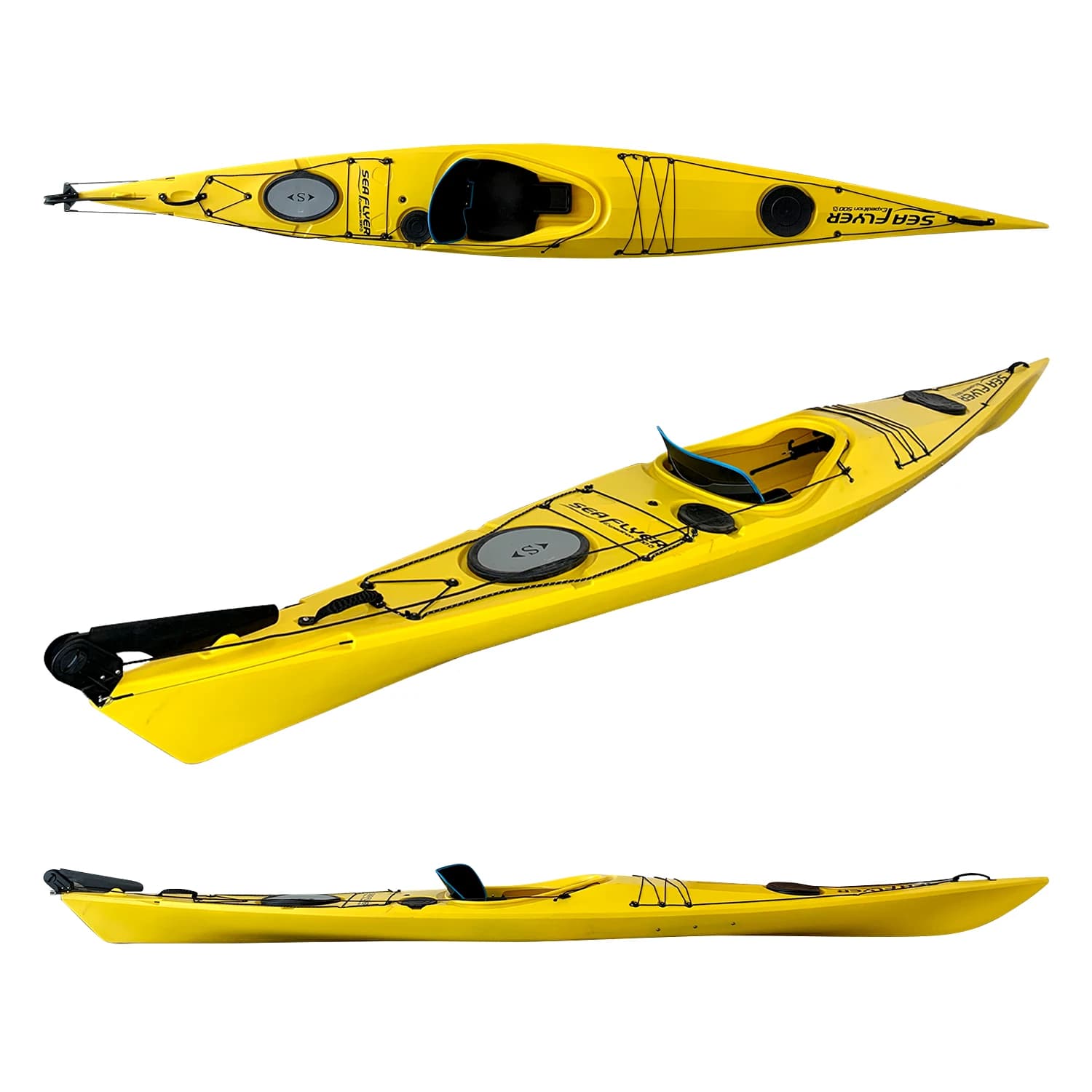 Hot Sale Single Person Fishing Kayak Hull Material Canoe for Rivers 4m Sea Kayak with Paddle Accessories 2026