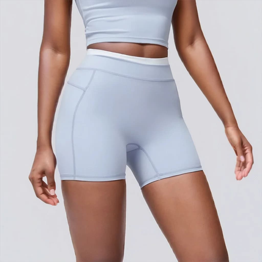 Pantaloncini sportivi da donna per allenamento, ciclismo, jogging, fitness, a vita alta, push-up, leggings da palestra, abbigliamento yoga da donna