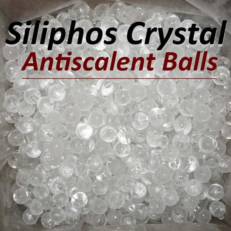 Cristalli di polifosfato (confezione di ricarica per il trattamento del filtro dell'acqua antiscottatura rimuove la durezza, la sfera antiscivolo di calcare