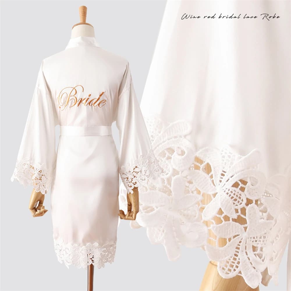 Embroidery Wedding Dresses Kimono Bridesmaid Dress Women's Dress Sexy Dresses Dresses House Dresses Dresses Short Night Shirts Sleepwear1 PC