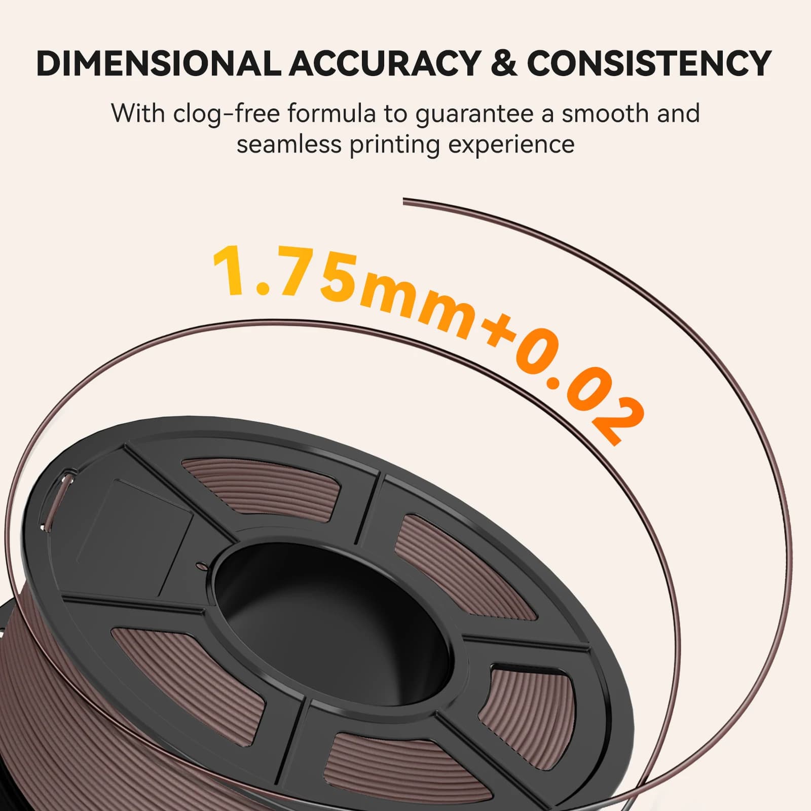 TECBEARS High Speed Matte PLA 3D Filament 5KG 1.75mm 300-600mm/s PLA Classic High Strength No Stringing Fit Most FDM 3D Printer