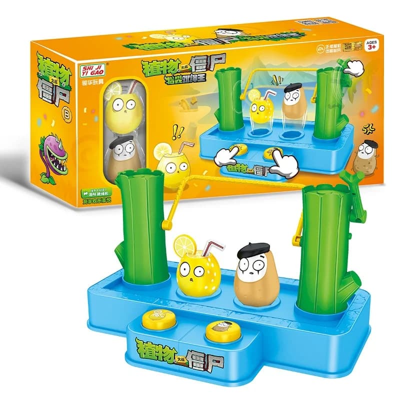 New plants against. Zombies fingertips Press Corda for Jumping Squash Cheese Glass Design Game for Two Players Puzzle Kids Toys Gifts