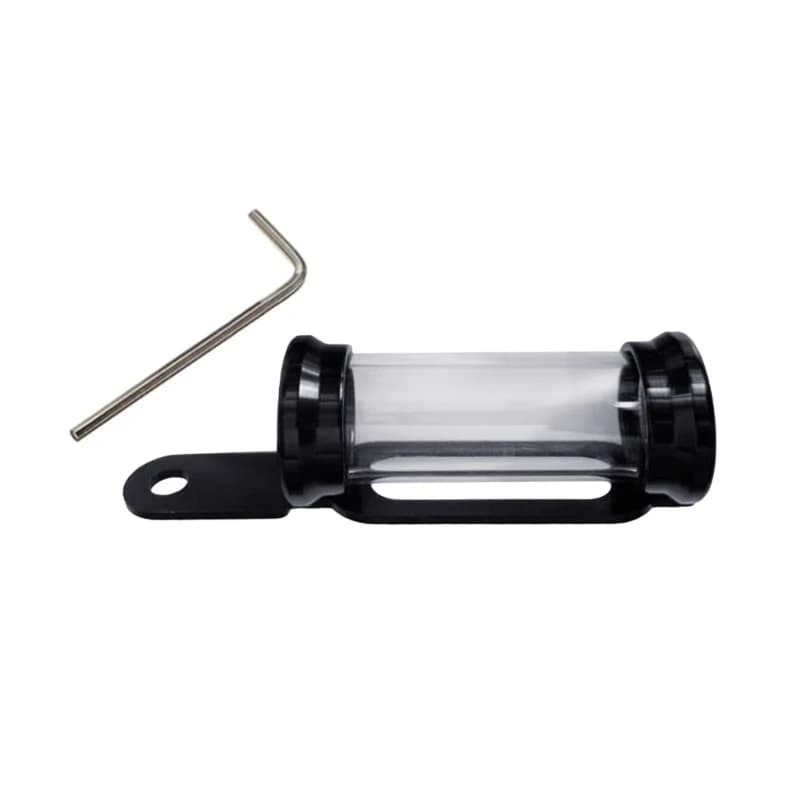 Moto metallo Tax Disc Tube Holder registrazione etichetta Stand Scooter cilindro carta posizionamento tubo impermeabile universale