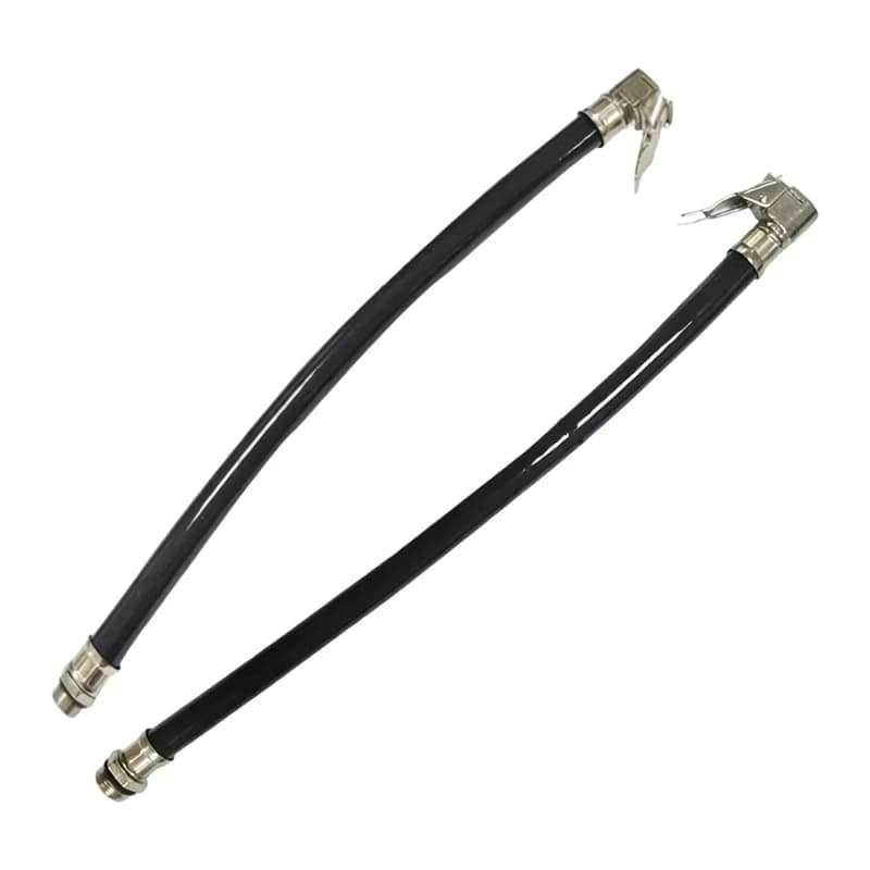 400B Metal End Tire Inflator Hose with Clip On Chuck and Flexible 37.5cm Line for Daily Garage Tire Pressure Service