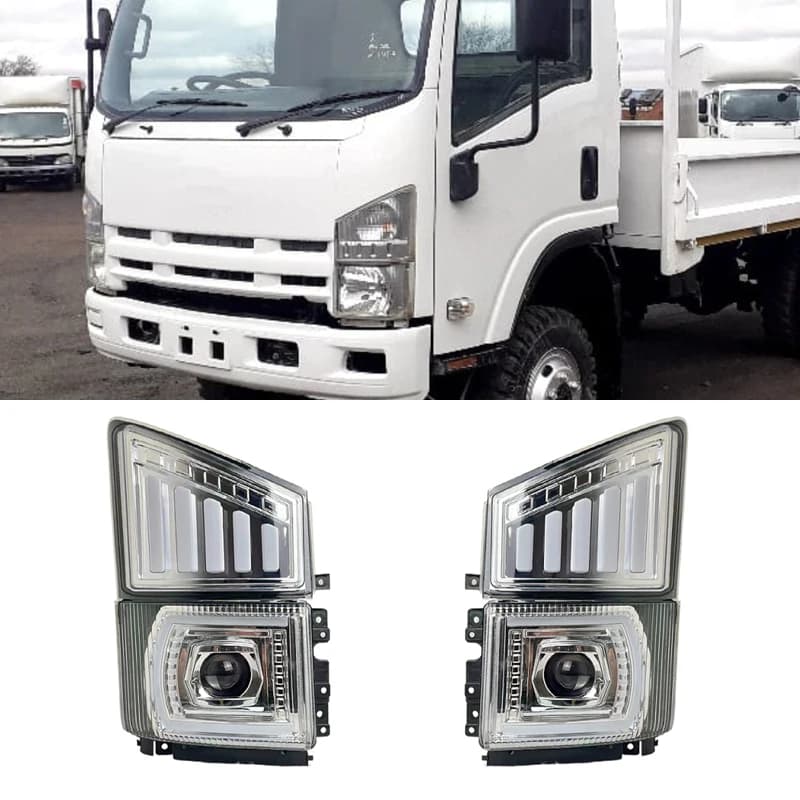 Fari a LED per auto per camion Isuzu 700p Fendinebbia per carichi pesanti Luci di marcia diurna Indicatori di direzione Segnali di guida 8- 97585173 -2