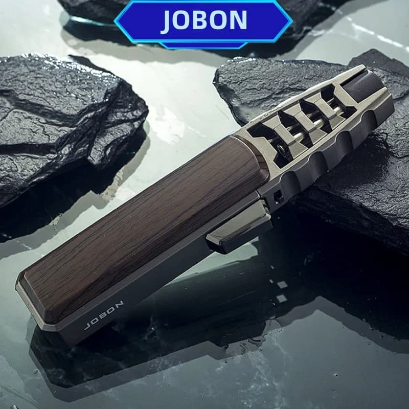 JOB Direct Fire Windproof Metal Turbine Lighter Outdoor Barbecue Camping Lighter High-end Gift Tool