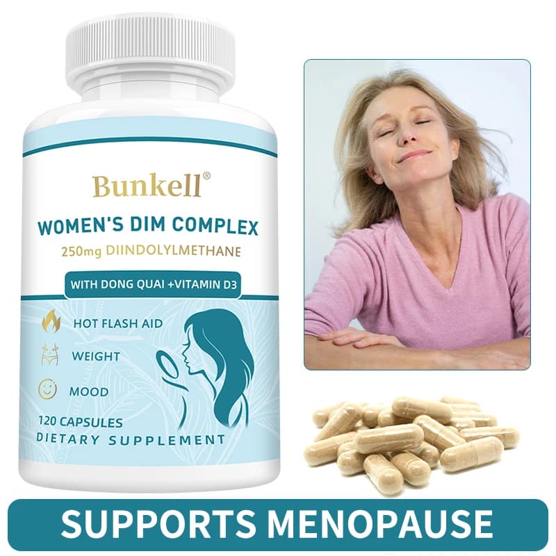 DIM supplement with BioPerina (Piperine) and Broccoli extract - Hormonal Balance, Menopause, Digestive Health, Metabolism Stimulation
