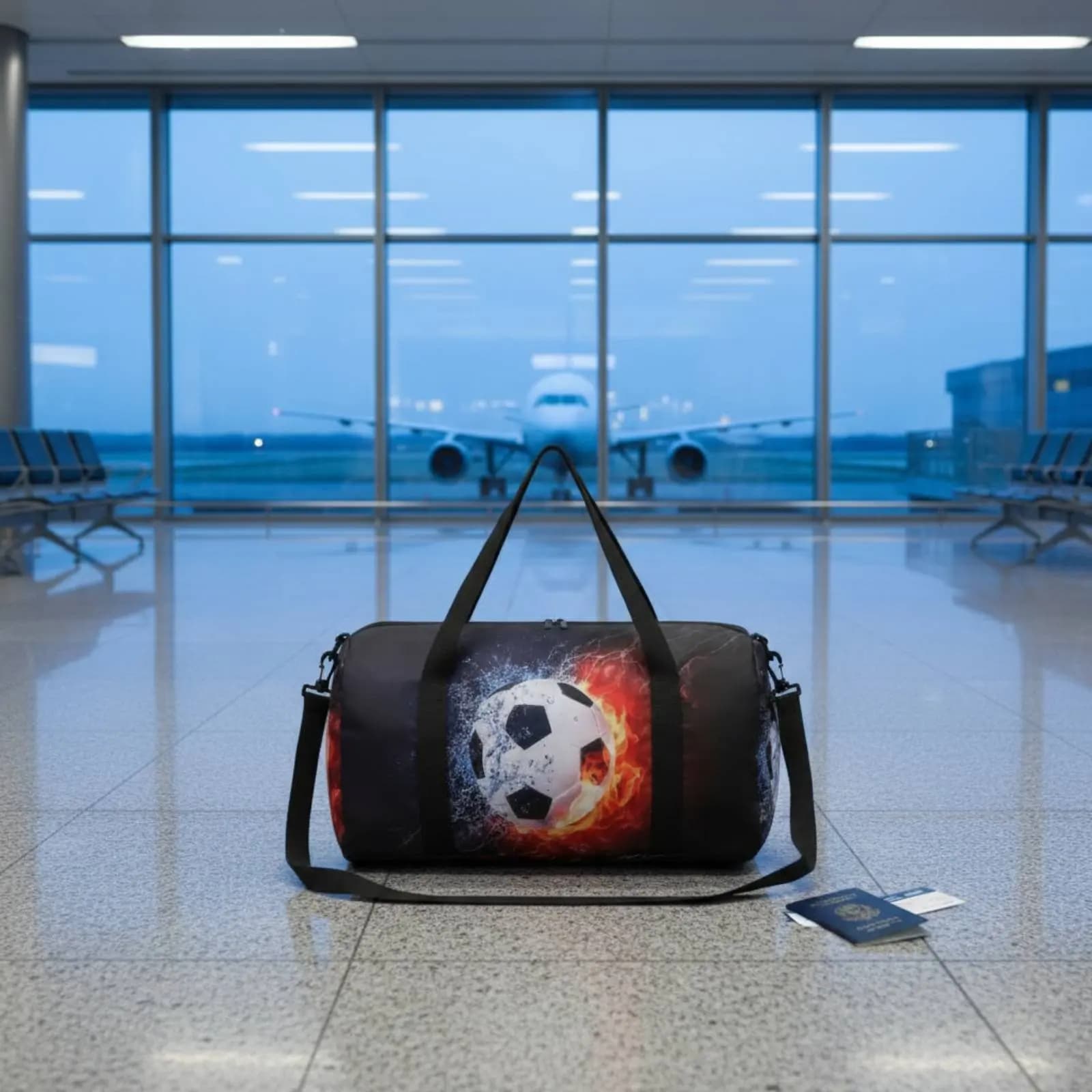 Borsa Sportiva Multifunzionale di Grande Capacità, Borsa per Attrezzature, Borsone da Viaggio a Tracolla, Resistente con Tasche Multiple