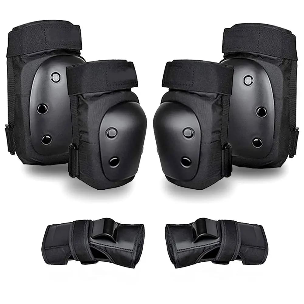Set di 1 Ginocchiera Sportiva in Spugna Antiurto, Supporto per Pallavolo, Ginocchiera Rinforzata Nera Traspirante ed Elastica