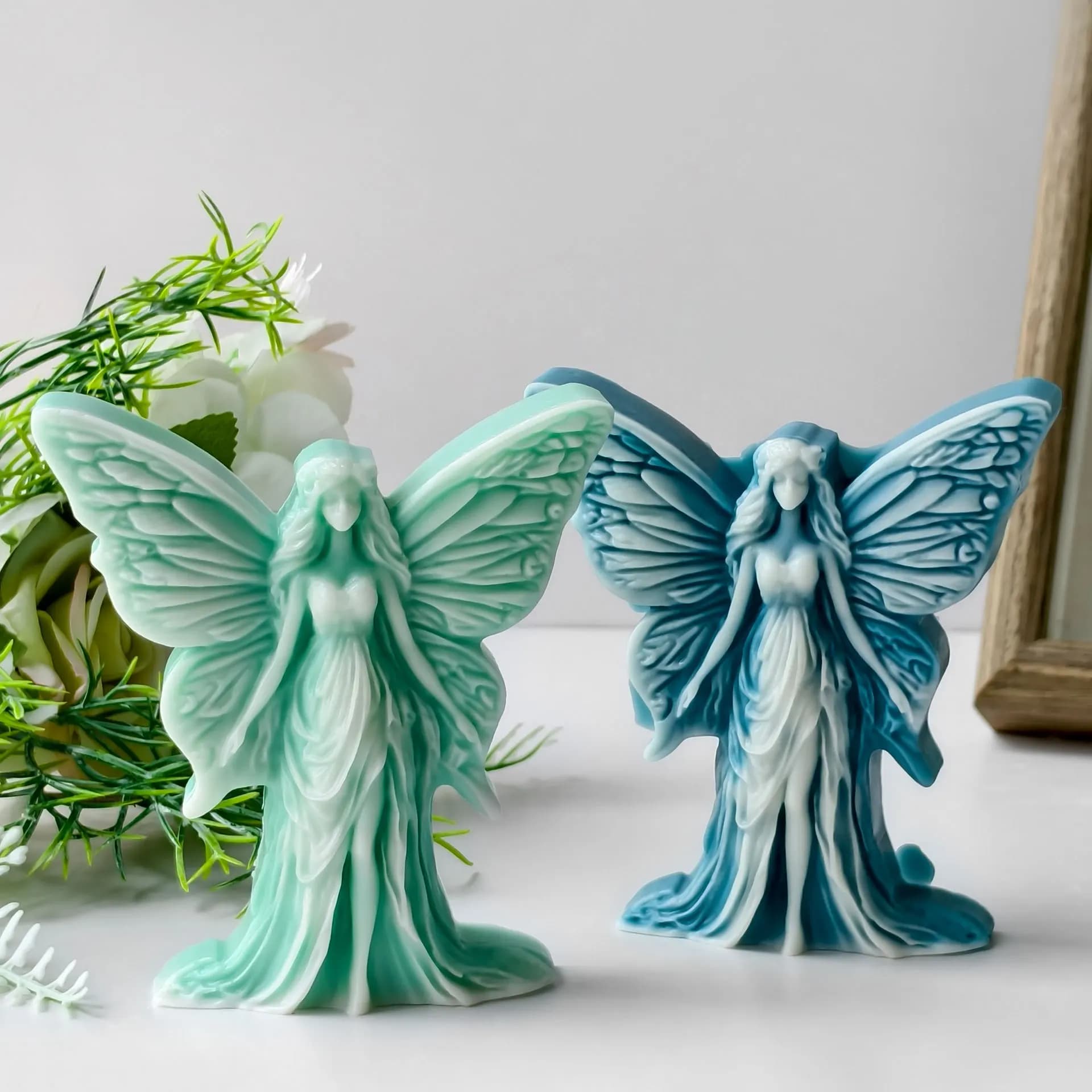 Stampo artigianale in silicone con farfalla fantasy, fai da te, fata, farfalla, resina, gesso, decorazione fatta a mano, candela aromatica, sapone