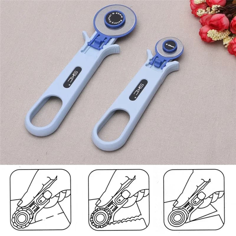 Lama per taglierina rotativa a taglio circolare da 28 mm, patchwork, tessuto, pelle, artigianato, strumento per cucire, quilter, taglio per quilting