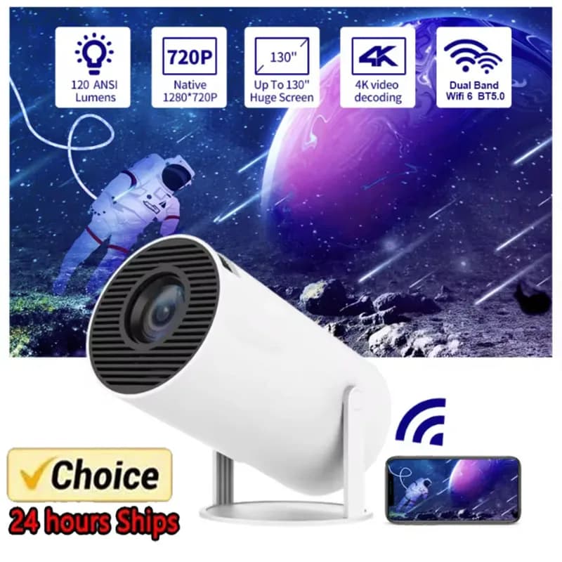 2026 Projector Newest HY300 Mini Portable Pocket Smart Android Projector Wireless Home Theater Magcubic Projector Hy300