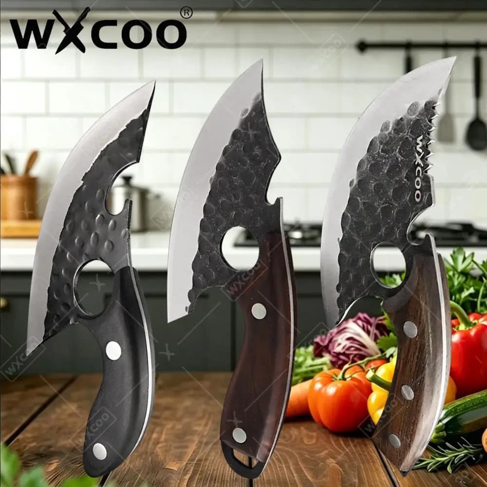 WXCOO Meat Cutting Knife Kitchen Professional Boning Knife for Fish Stainless Steel Barbecue Butcher Knife Kitchen Accessories