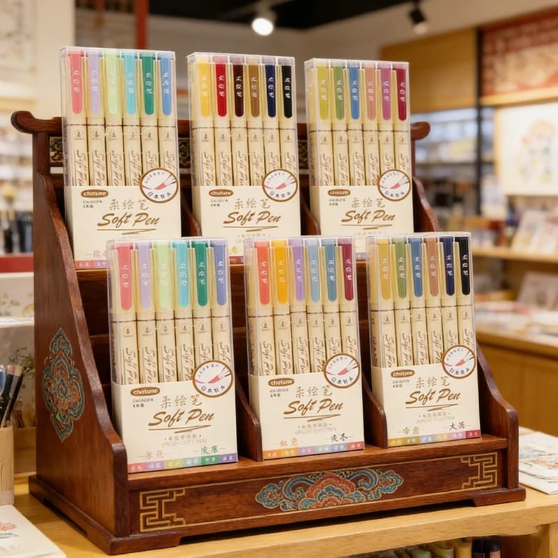 24/3 Color Watercolor Art Markers Set, Multicolor Soft Brush Tip Pens, Perfect for Lettering,Calligraphy & Painting Art Supplies