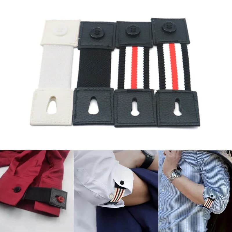 1 paio di fibbie di estensione del collare, bottoni multifunzionali regolabili per camicia, abito, cravatta, collo, accessori con fibbia flessibile riutilizzabili
