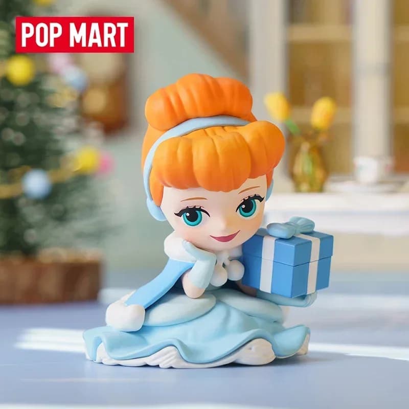 POP MART Princess Warm Winter Gift Series Blind Box Guess Bag Decorazione del desktop Modello carino Regalo Ragazza Giocattoli Anime