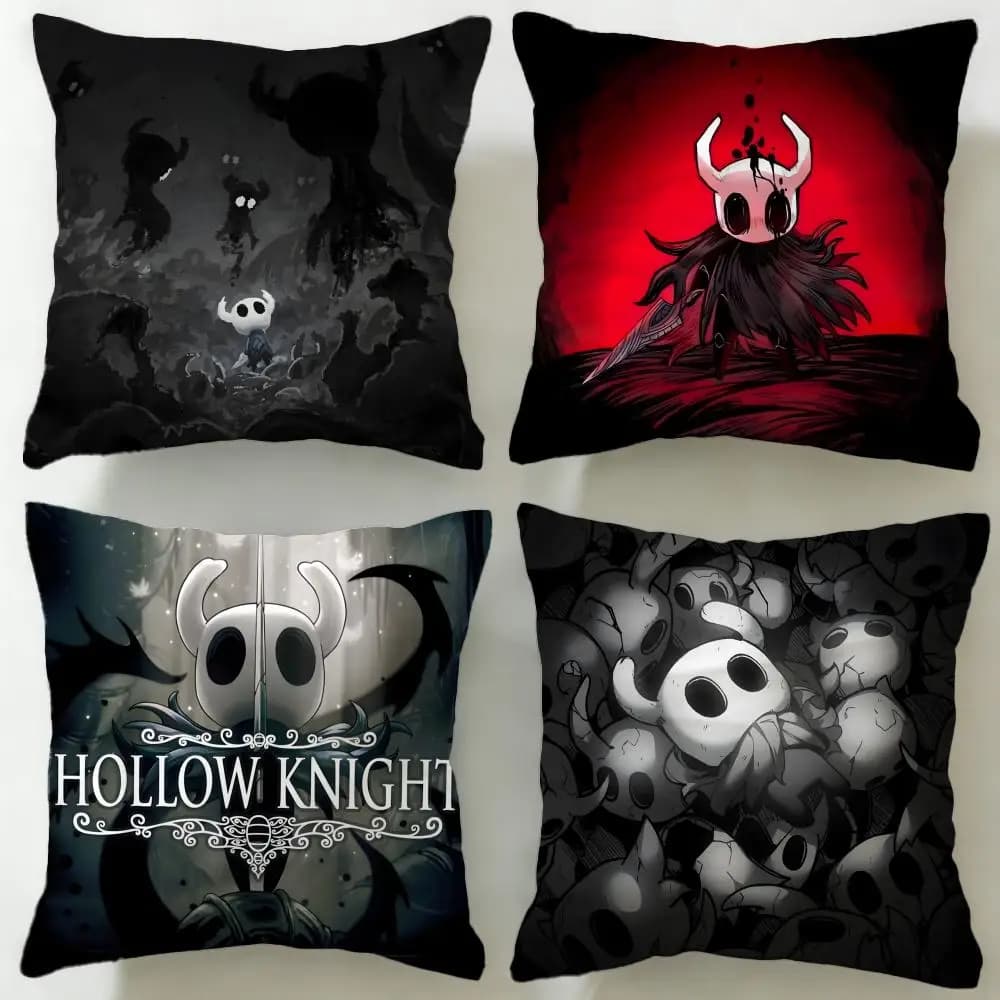 Popolare federa per cuscino Hollow Knight, morbida e facile da lavare, versatile per divano, letto, viaggi e ufficio
