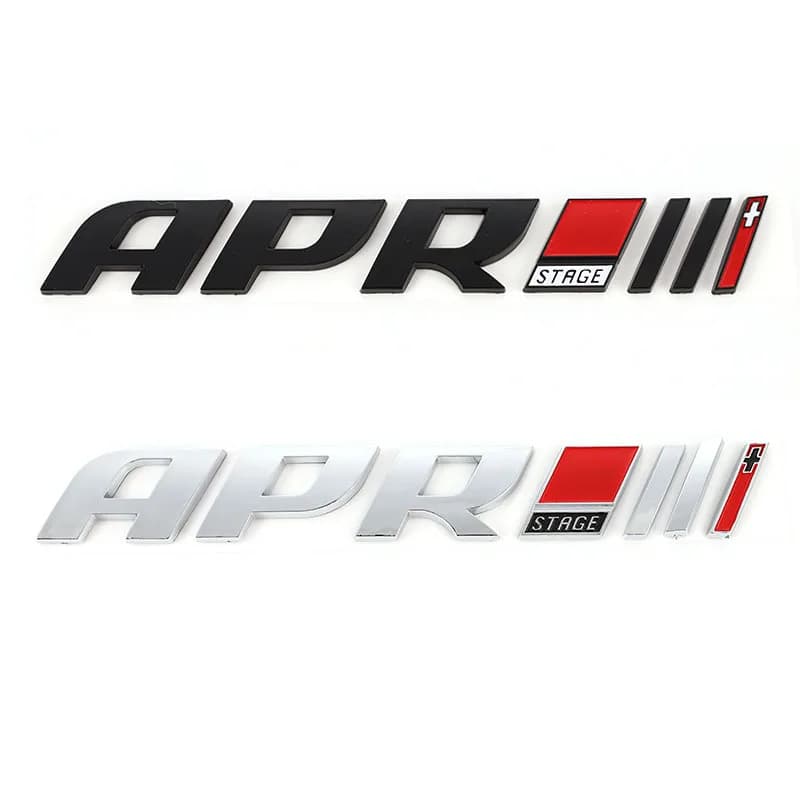 3D APR Logo Car Stickers Auto Badge Emblem Decal for APR Stage Logo Audi A4L Q5 S5 Volkswagen Golf R6 7 Scirocco R20 GTI Styling