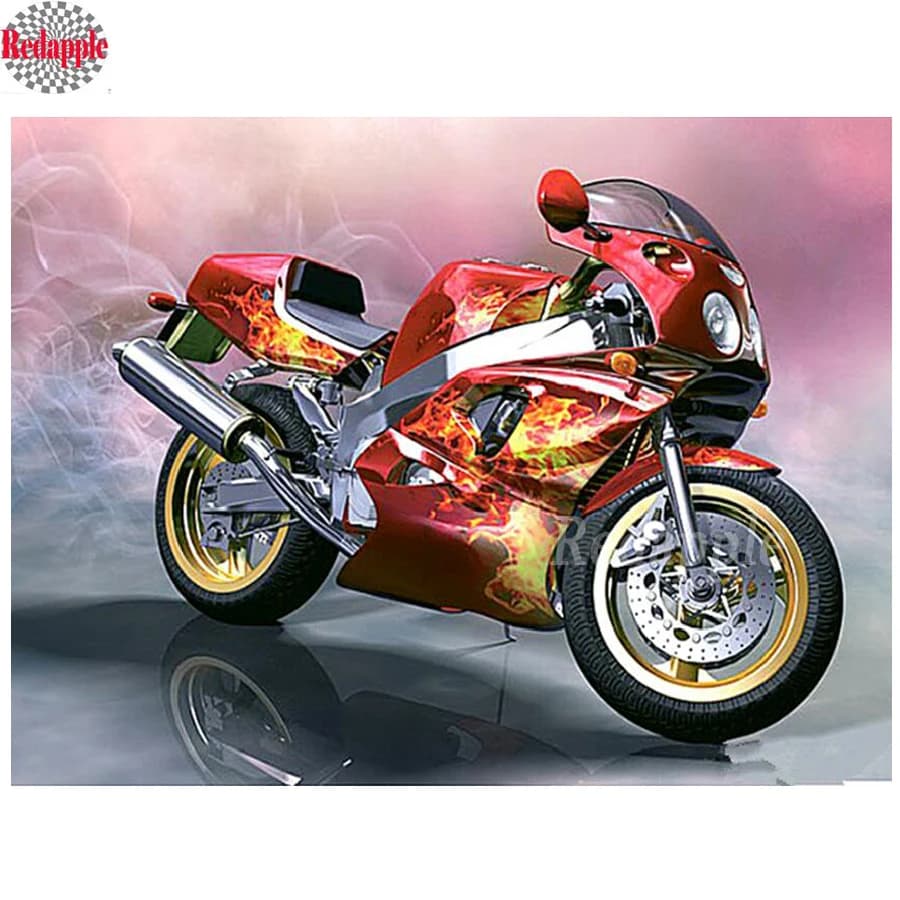 New arrival Full Square/Round drill 5D Diamond Painting DIY diamond embroidery motorcycle Diamond mosaic hobby wall Decor