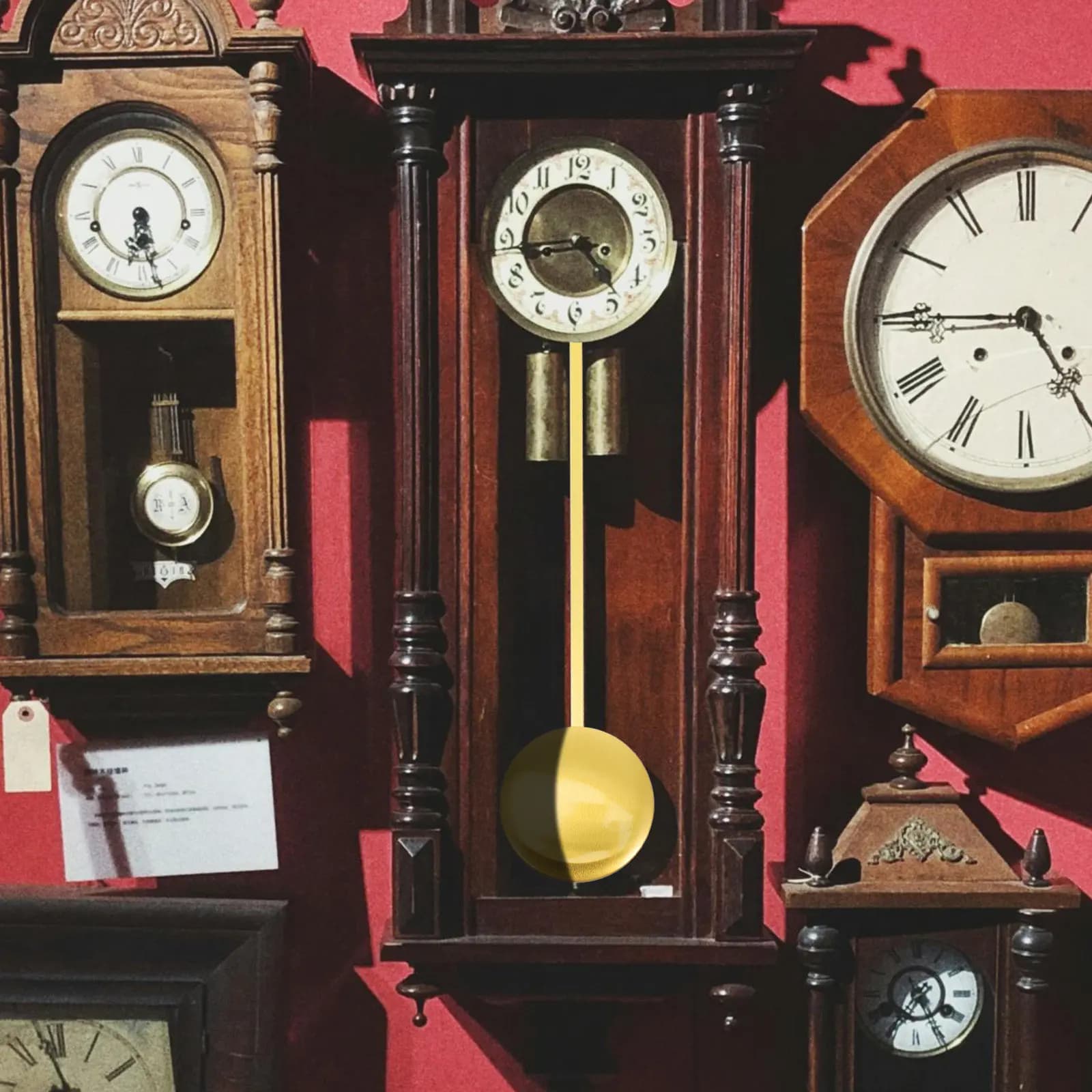 Replacement Pendulum for Wall Clock Metal Alloy Quartz Clock Part Decorative Elegant Swinging Movement Stable Accurate