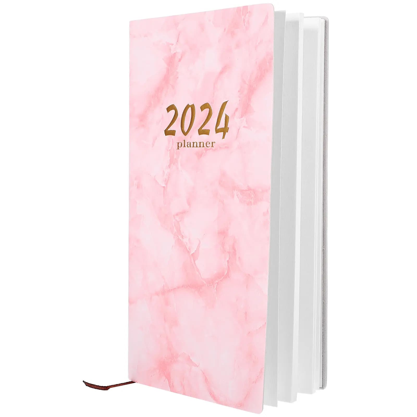 Agenda giornaliera 2024, edizione inglese, agenda portatile per studenti, agenda per la pianificazione aziendale, agenda per forniture da ufficio