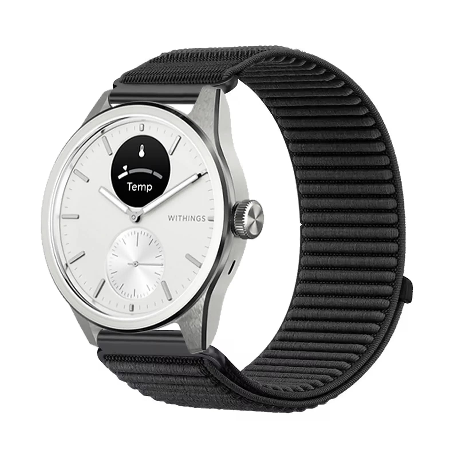 Cinturini in nylon per Withings ScanWatch 2 cinturino da 42 mm, cinturino elastico in nylon con velcro morbido