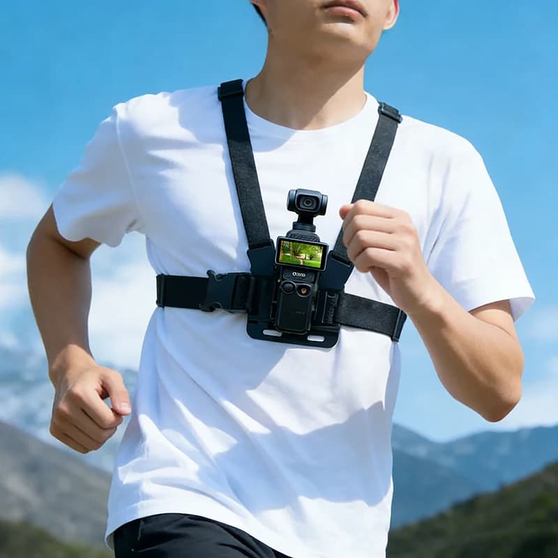 Gimbal Chest Strap Sports Shooting Stable Elastic Belt Adapter for DJI Osmo Pocket 1 2 /Pocket 3 / Gopro Insta360 Action Camera