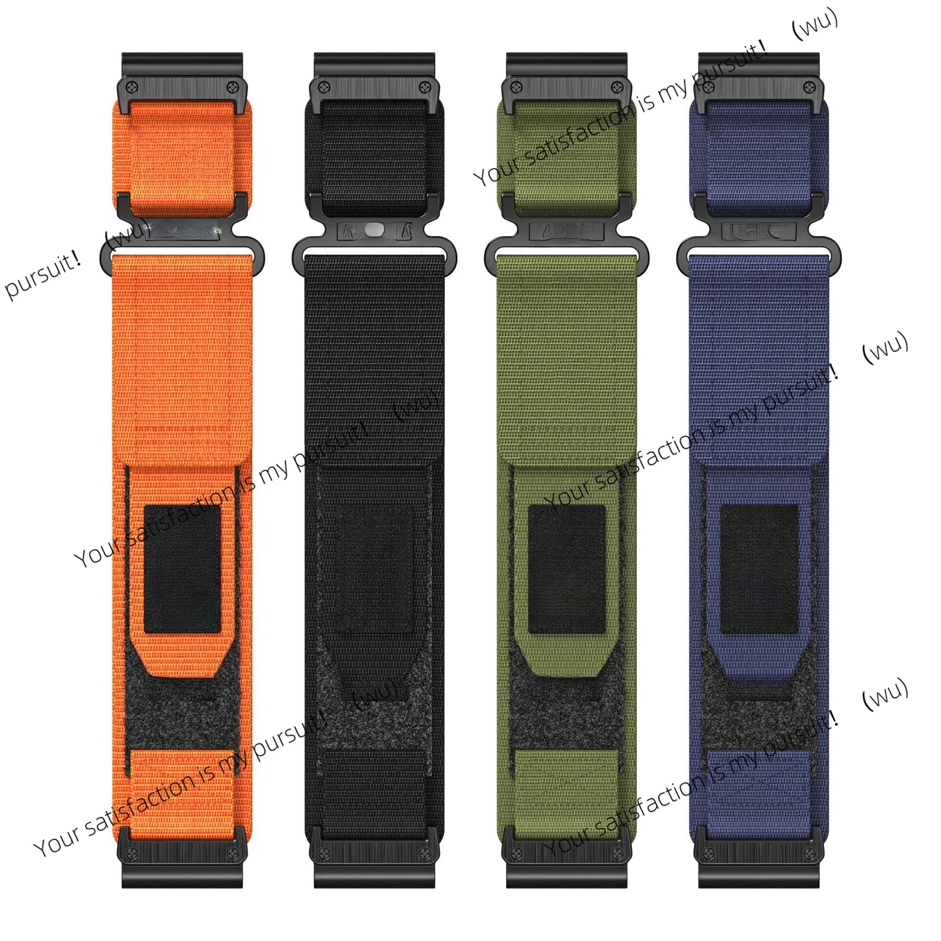 Applicabile al cinturino in tela di nylon Garmin con due cinturini in velcro con anello in nylon alpino da 22MM26mm