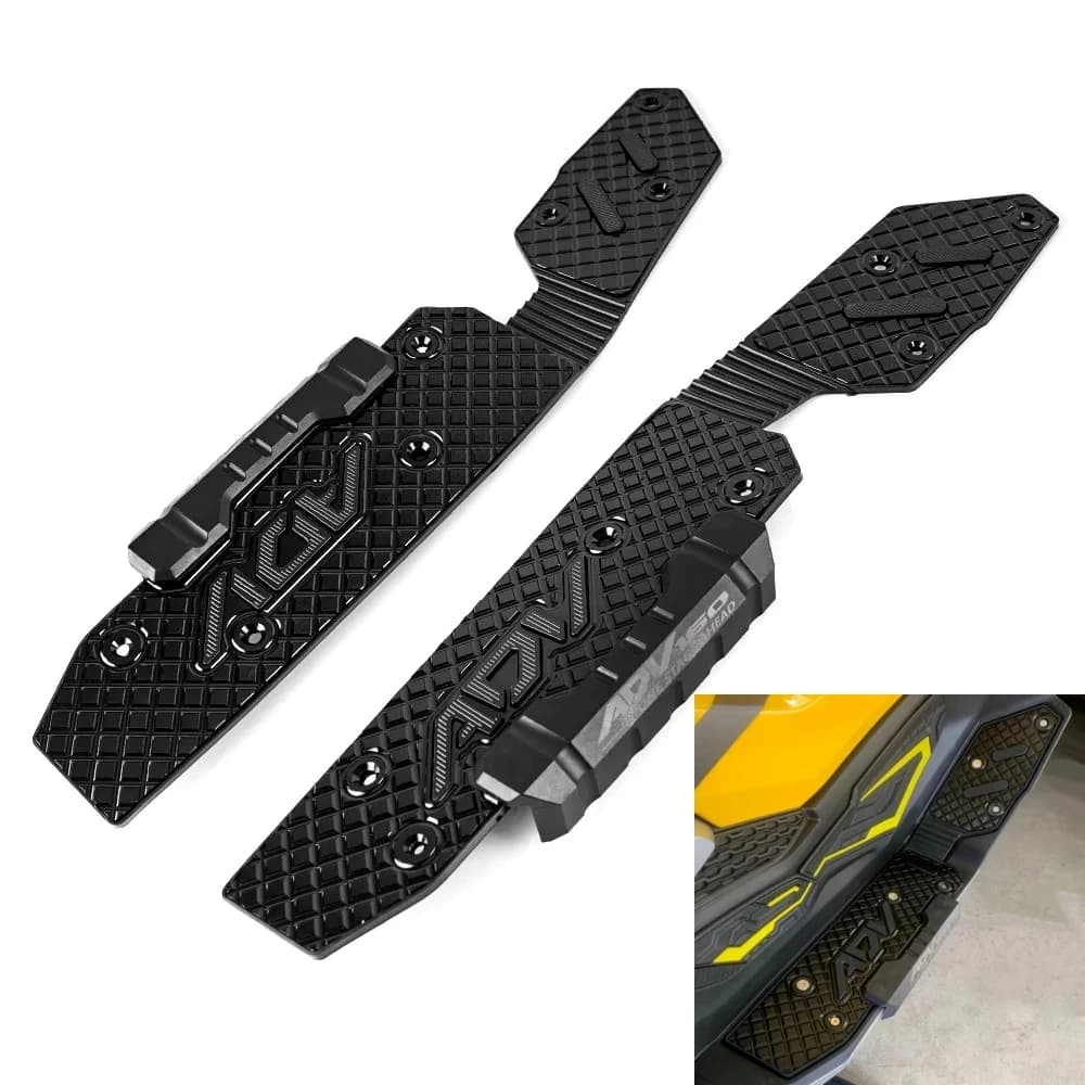 Pedana pilota anteriore per Honda ADV160 2022-2025 Pedale moto antiscivolo in lega di alluminio Accessori di modifica personalizzati