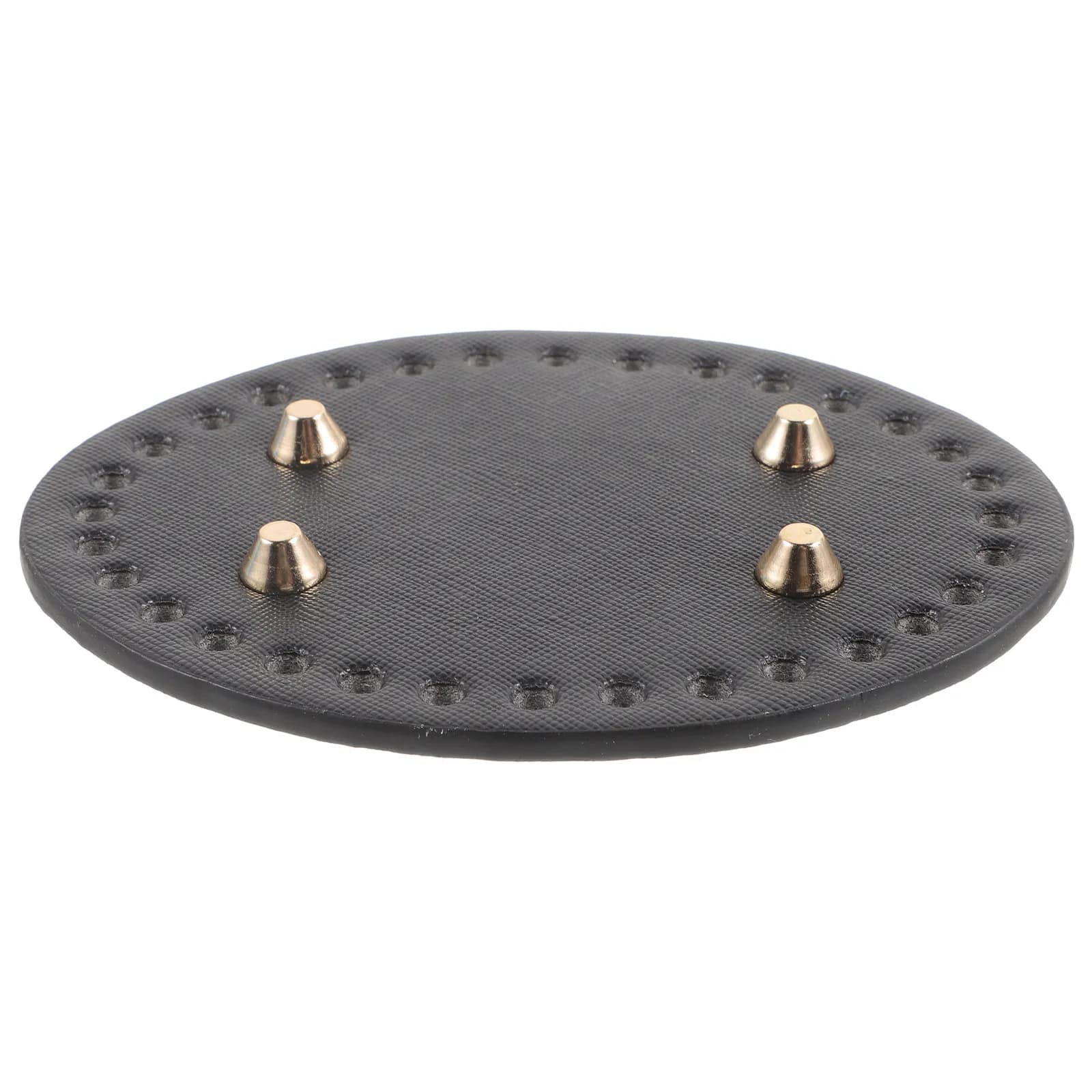 Base per Borsa all'Uncinetto in PU con Fori Pre-Forati per Creazione Fai-da-Te di Borse, Fondo Robusto Compatibile con Filati Fini