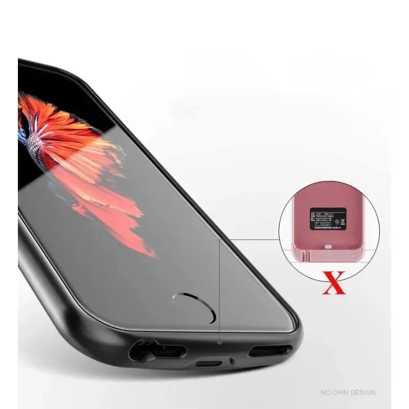 Custodia Batteria Ultra Sottile per iPhone 6 6S 7 8 Plus, Custodia Batteria per iPhone X XS XR Max SE 2020, Power Bank con Funzione di Ricarica