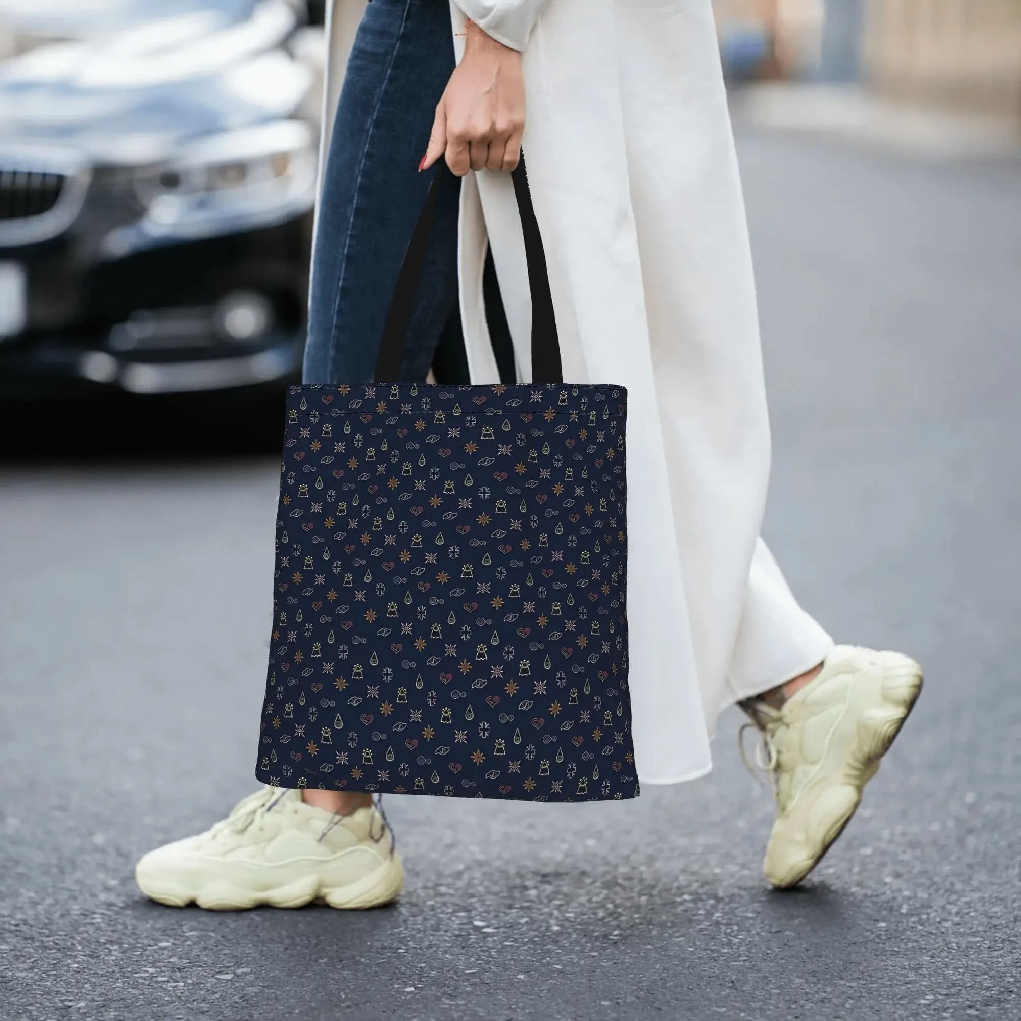 Borsa da donna 2026 The Eight, borsa tote in tela riutilizzabile a doppio lato, borsa a tracolla Digimon