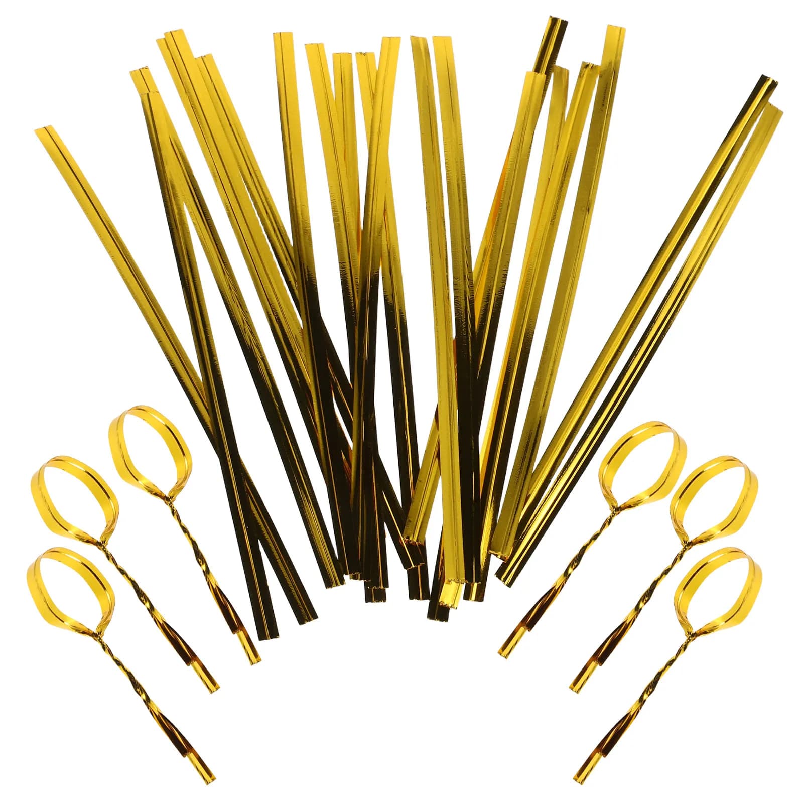 1600 Pezzi Fascette Dorate per Sacchetti, Lacci per Sacchetti Alimentari, Sigillatura Pane, Confezioni Regalo, Sacchetti in Cellophane, Sacchetti per Dolci e Pasticceria, Artigianato Artistico