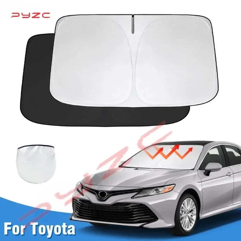 Windshield Sun Shade for Toyota Camry 2018-2022 2023 Sunshade Foldable Sun Visor Protector Blocks UV Rays Keep Your Car Cooler