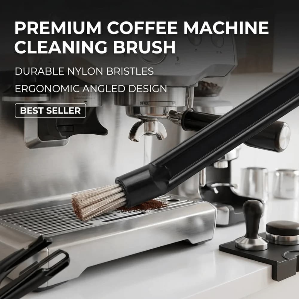 Plastic Handle Coffee Cleaning Brush Multi Purpose Anti Scalding Espresso Machine Brush Barista Tools Dust Clean Brush