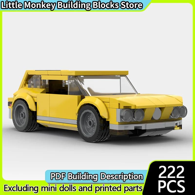 Speed Racing Car Model MOC Building Bricks Station Wagon Modular Technology Children Holiday Gifts Assemble Toys Suit
