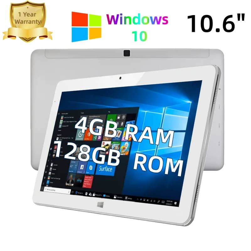 4 GB of RAM 128 GB of ROM Tablet PC Windows 10 from 10,6 inch 8000 mAh battery 1920x1080 IPS 64 bit Intel Core m3-7Y30 CPU Type-C