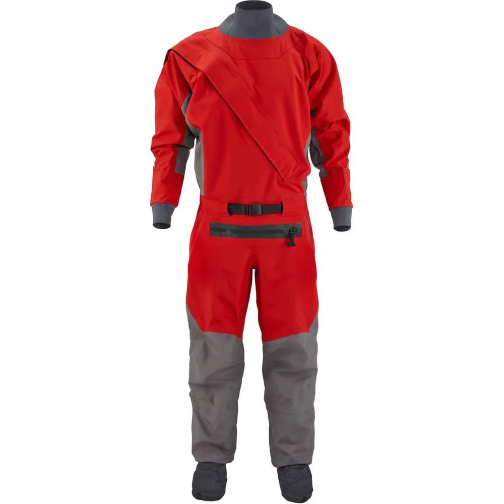Materiale impermeabile per muta da kayak da uomo, polsini in lattice e colletto antispruzzo, surf con pagaia piatta per l'inverno e la primavera